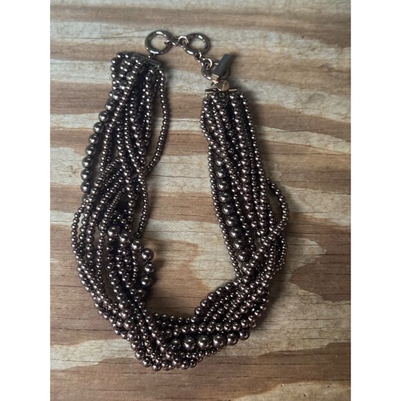 Givenchy Multi-Strand Beaded Necklace With Adjustable Clasp - Elegant Statement - Picture 5 of 5